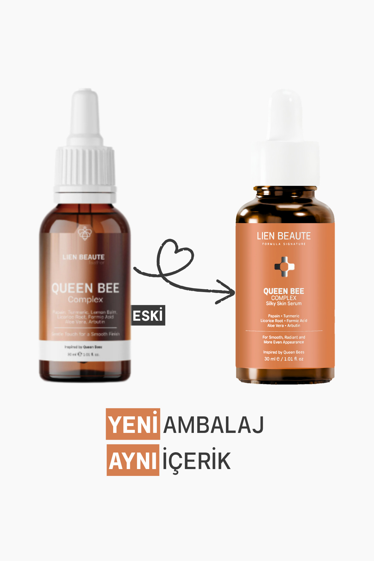 Kraliçe Arı Tüy Azaltıcı Ton Eşitleyici Pürüzsüzleştirici Serum Formik Asit Papaya Zerdeçal 3'lü Set — tüyserum03 — تصویر 8 از 8