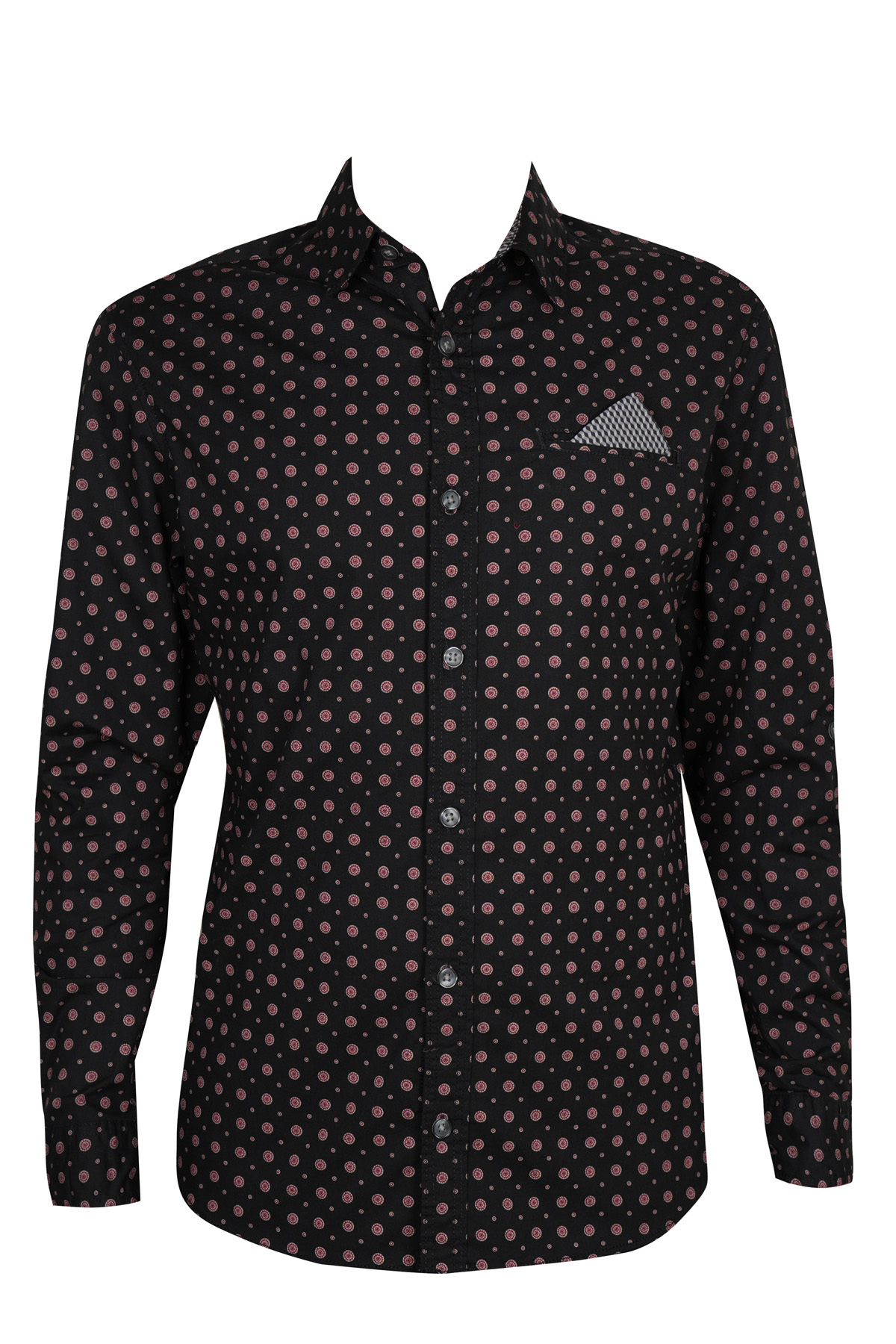 پیراهن مردانه ۱۲۱۴۴۰۸۶-مشکی جک اند جونز پیراهن Jack & Jones