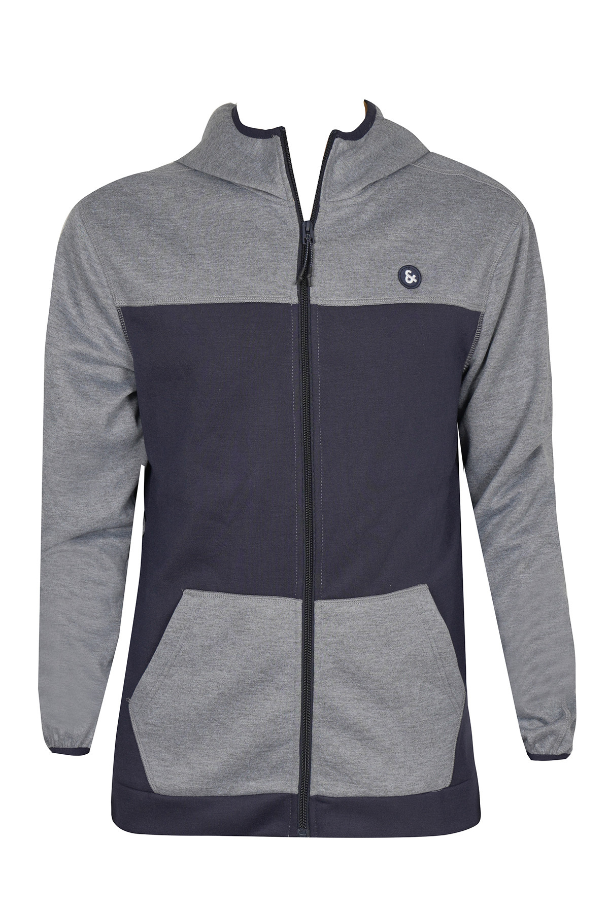 سویشرت مردانه ۱۲۱۵۳۱۰۶-خاکستری ملانژ جک اند جونز سویشرت Jack & Jones