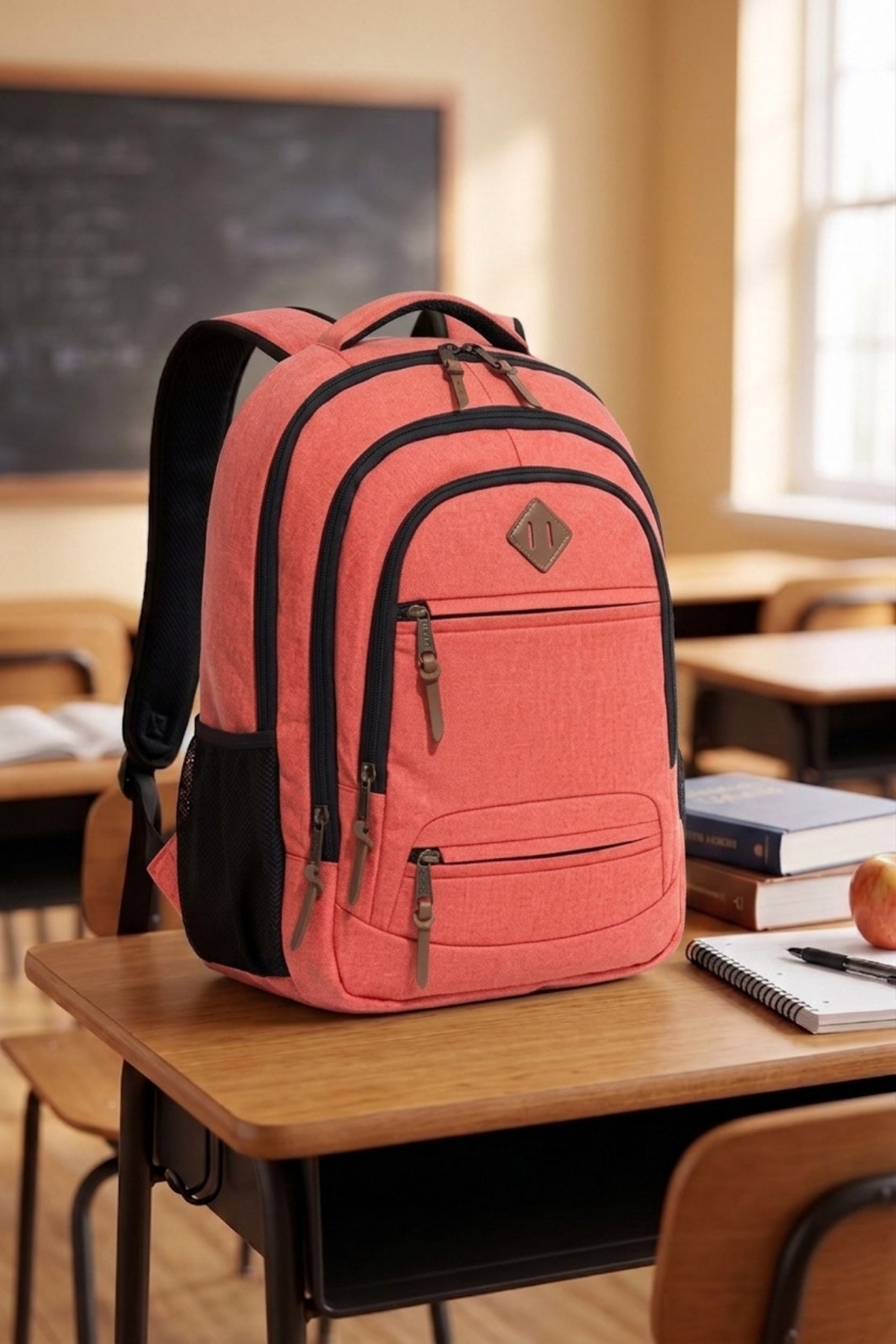 byhakan Unisex Günlük Okul Seyahat Sırt Çantası Gk19 Somon