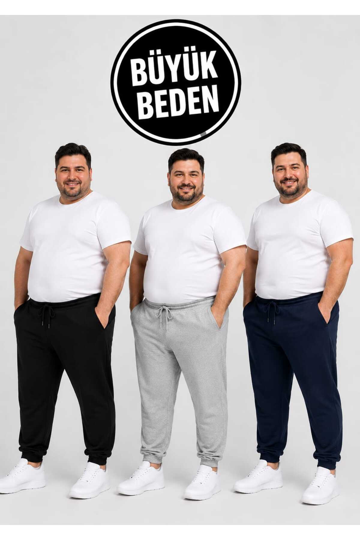 TREND ALİSSE 3 LÜ SET XS-7XL ARASI BÜYÜK BEDEN MAXFİT EŞOFMAN ALTI