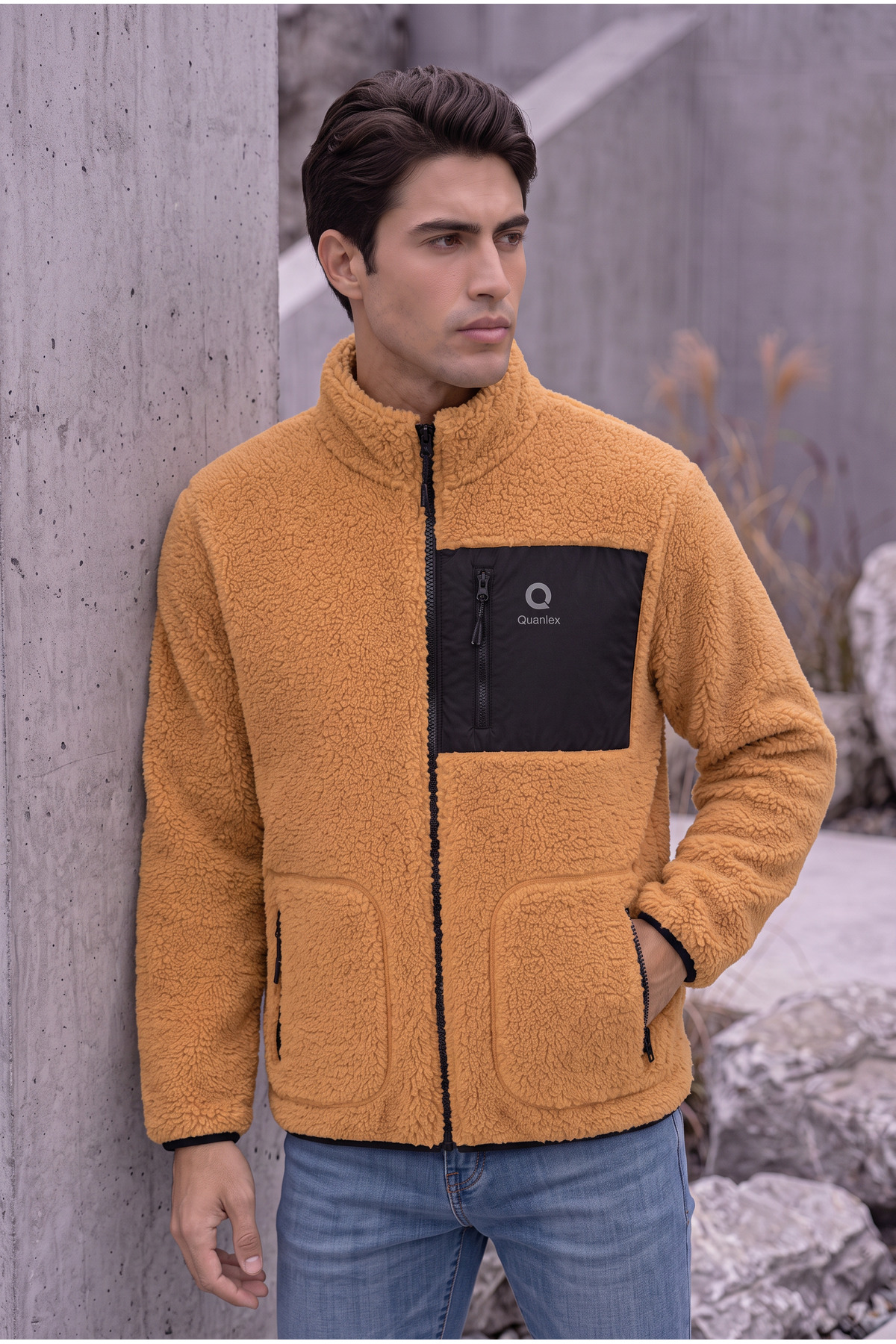 ژاکت پشمی گرم کامل Kiremit KUZU WELSOFT POLAR FULL-ZIP — رنگارنگ E0600 — تصویر 5 از 7