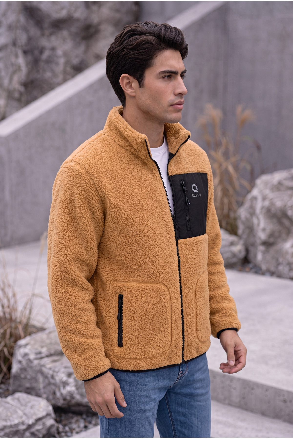 ژاکت پشمی گرم کامل Kiremit KUZU WELSOFT POLAR FULL-ZIP — رنگارنگ E0600 — تصویر 3 از 7