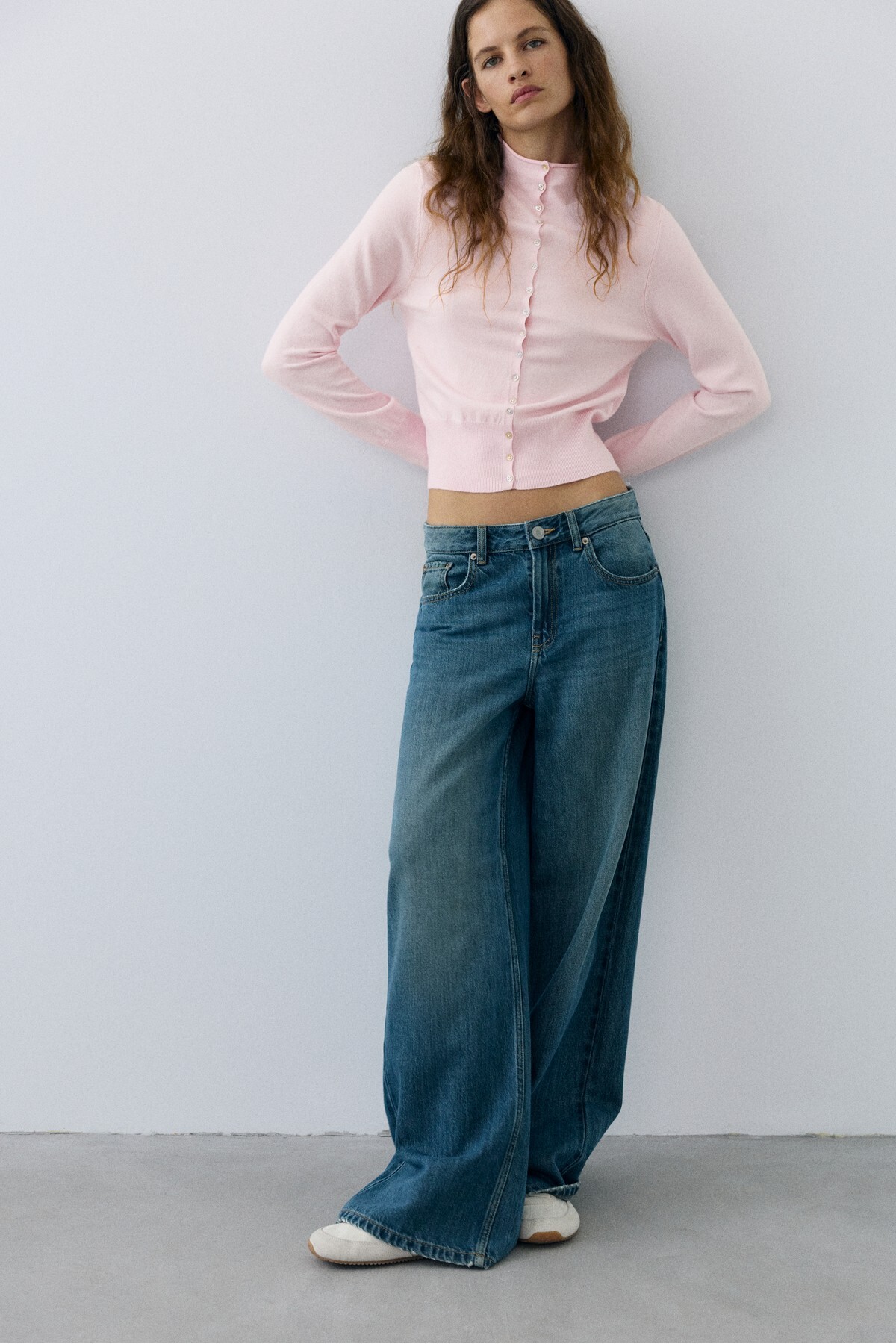 Pull & Bear Dik yaka hırka görsel 2