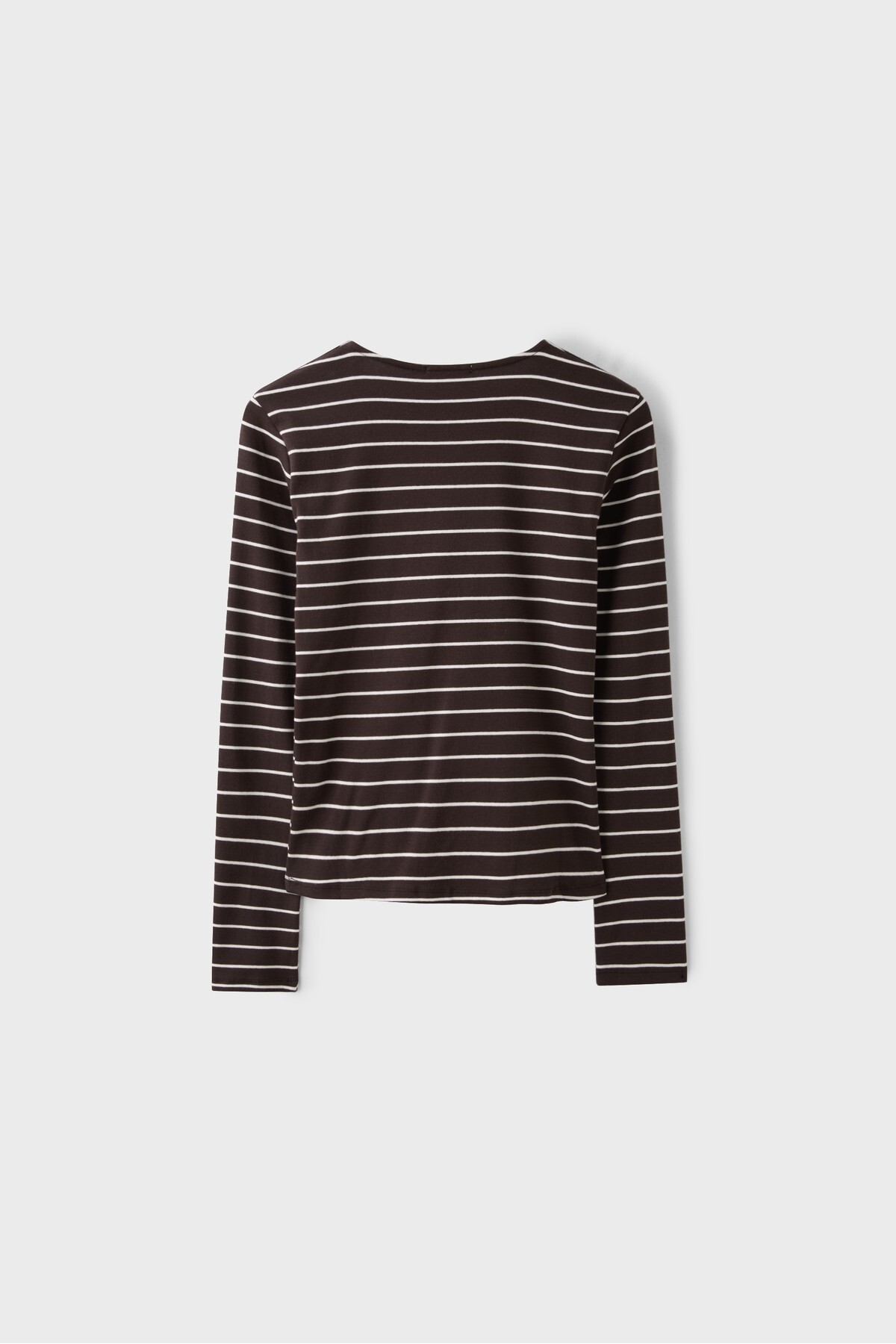 Stradivarius Uzun kollu basic t-shirt görsel 7