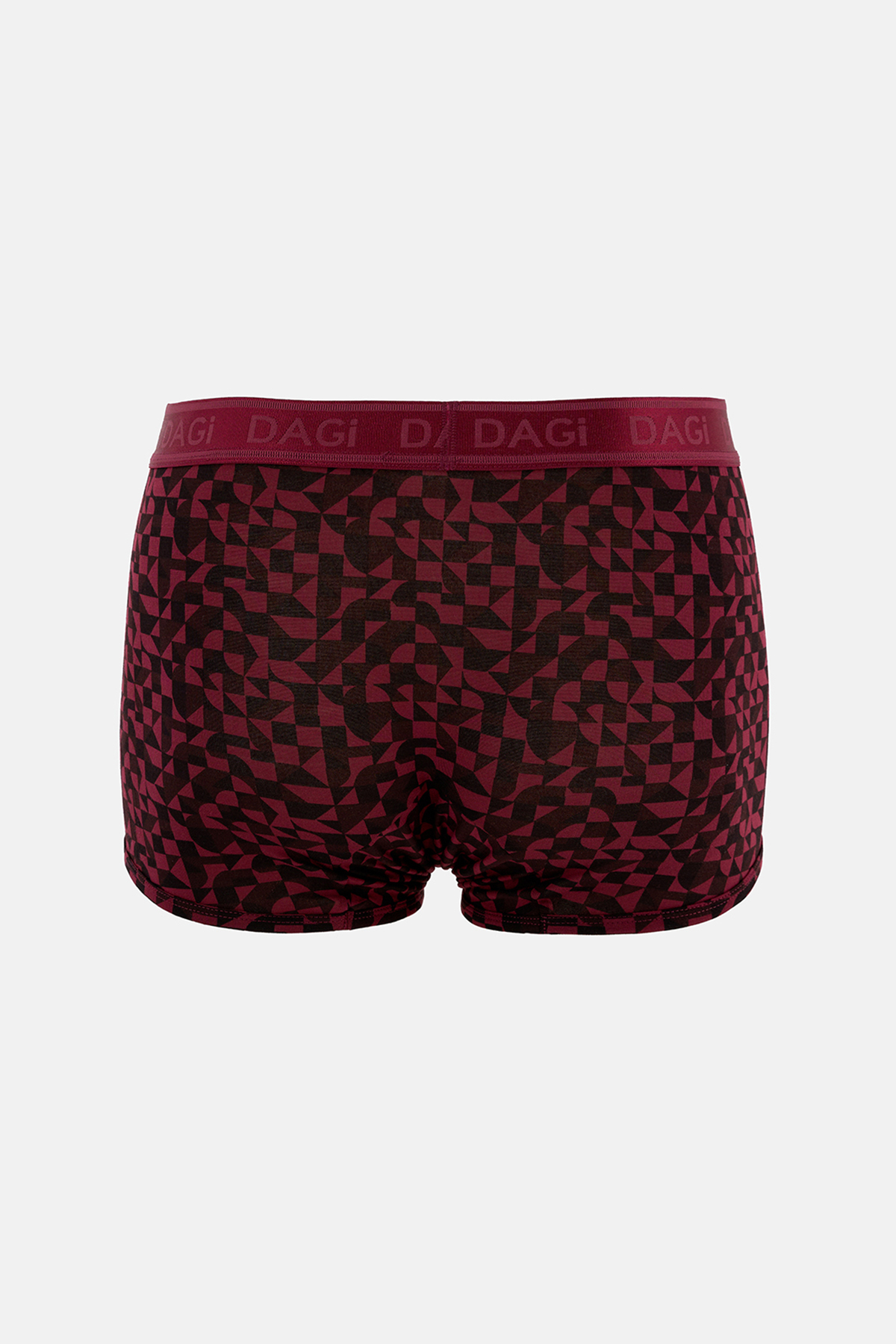 Dagi Bordo-Siyah 3'lü Desenli Micro Modal Boxer görsel 3