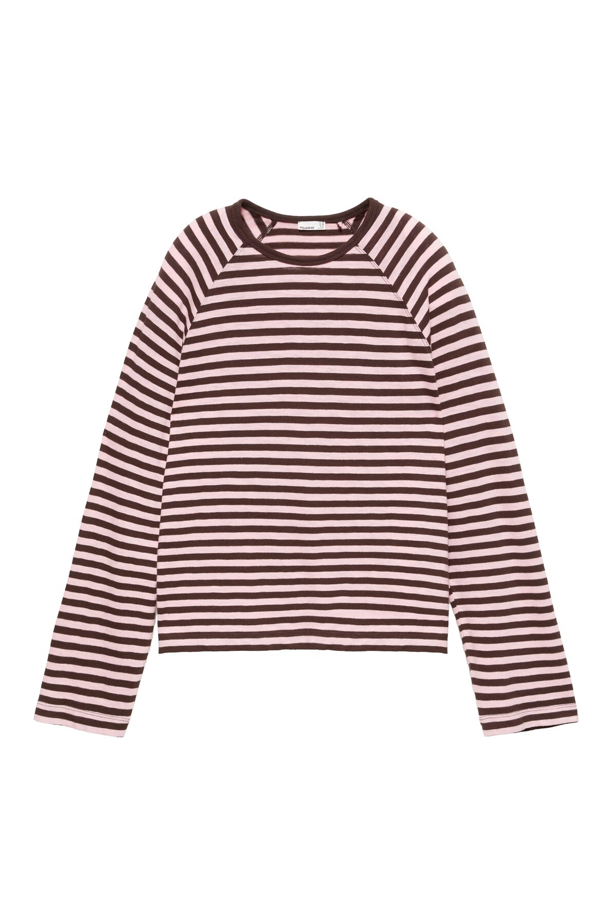 Pull & Bear Çizgili uzun kollu tişört görsel 3