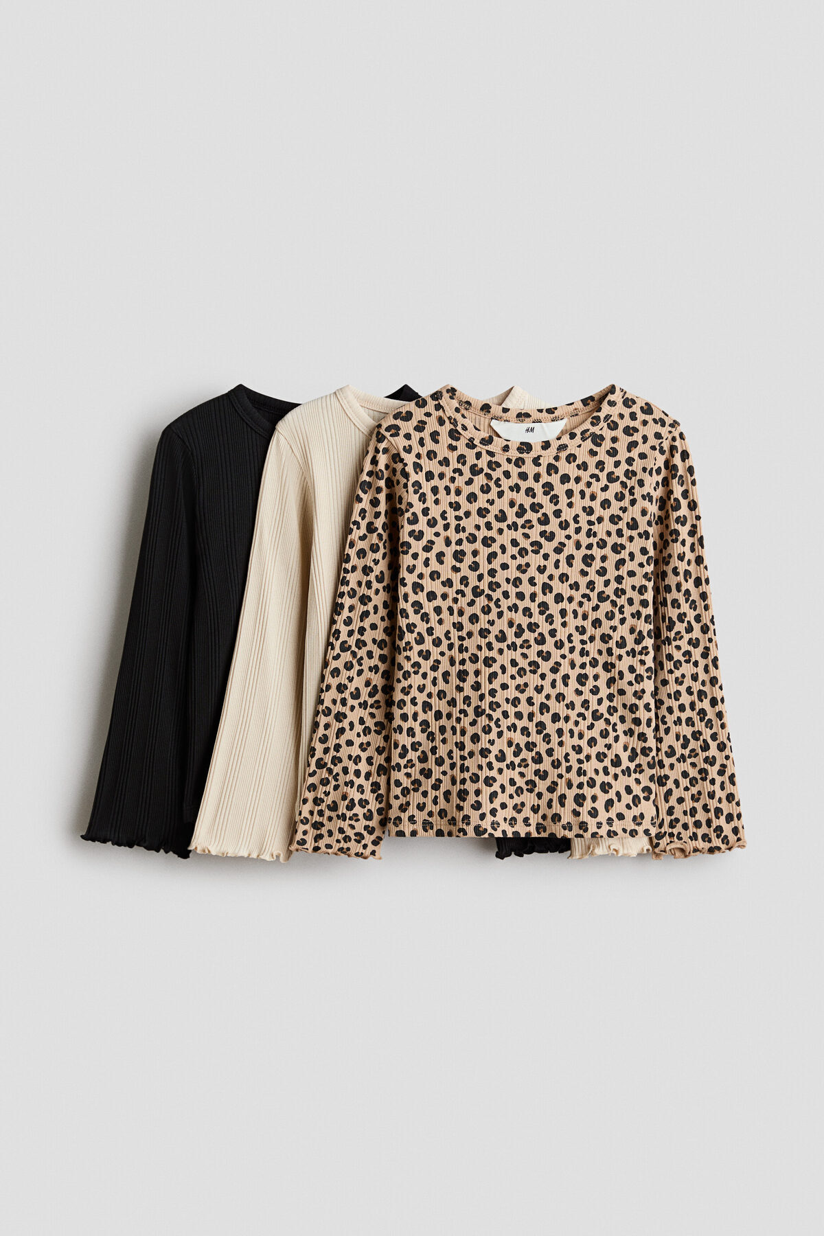 تاپ سه لایه آجدار اچ اند ام بادی H&M
