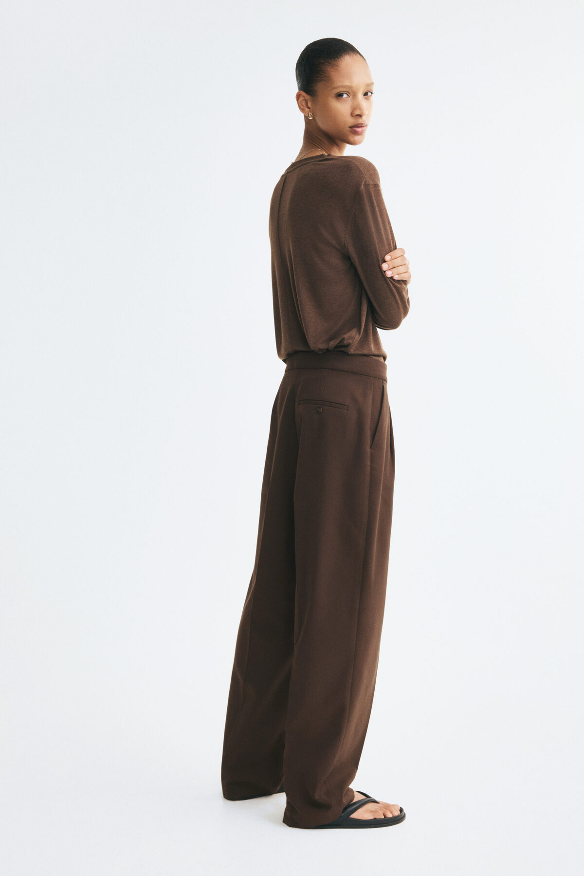 H&M Barrel Paçalı Şık Pantolon görsel 4