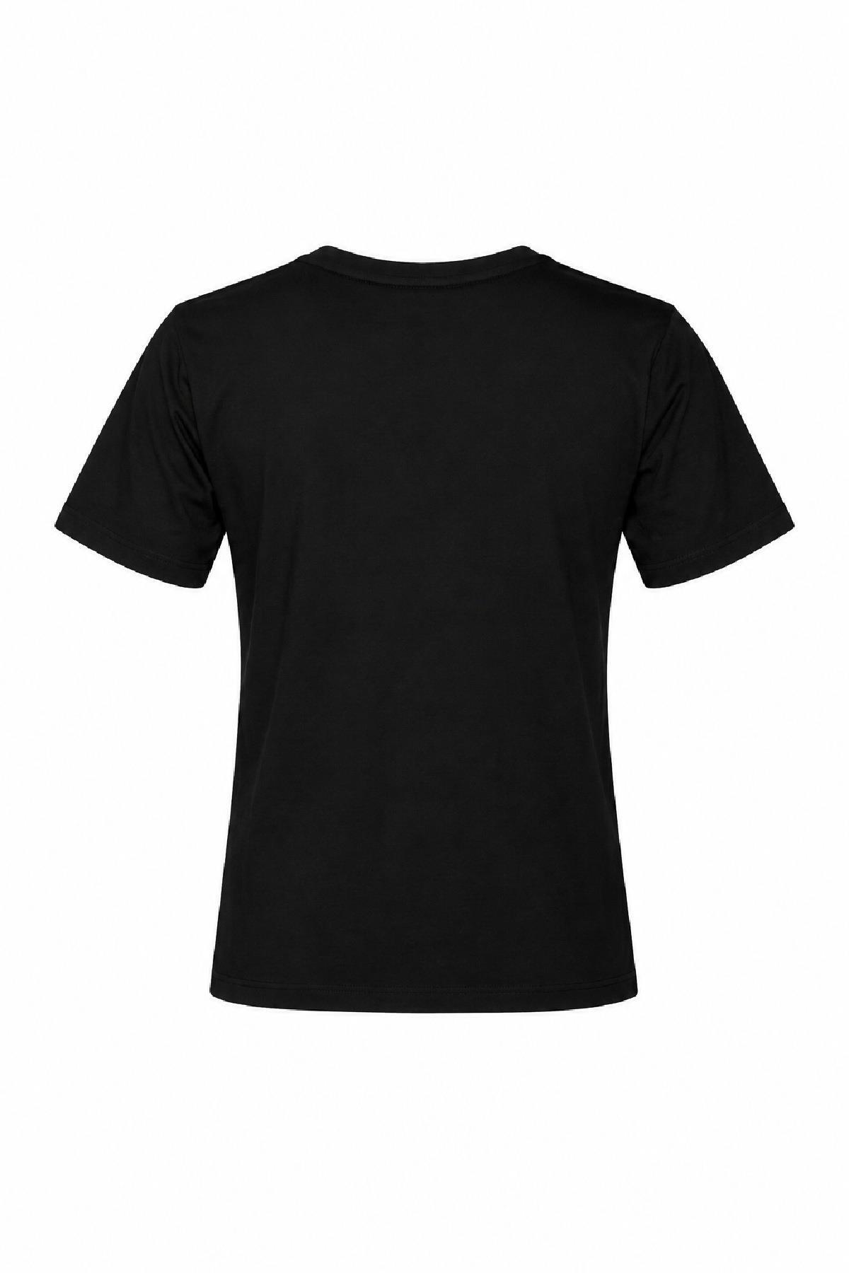 hummel Hmlnesle 912031 Kadın T-Shirt Siyah Rahat Günlük Stil görsel 3