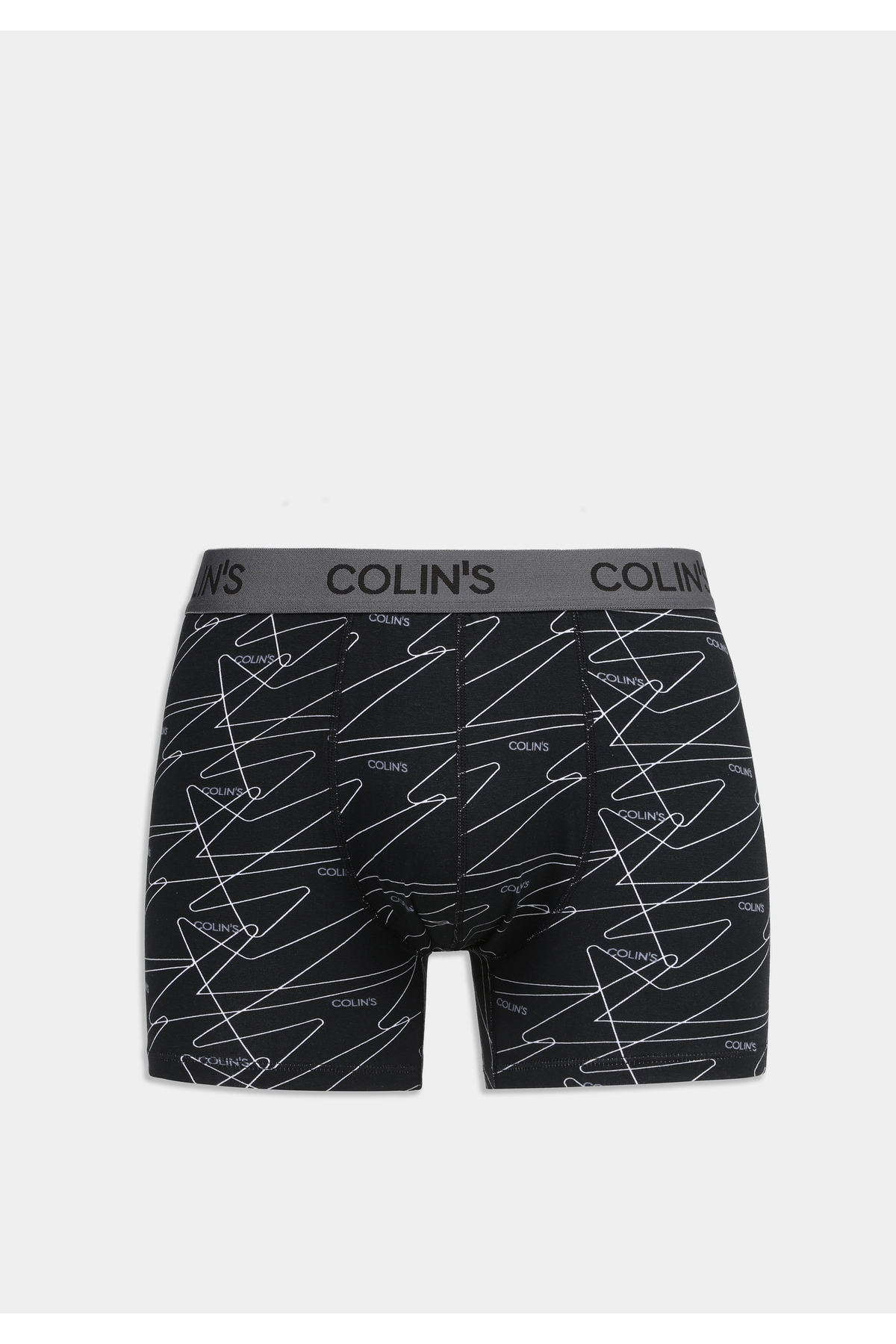 Colin's Standart Fit Baskılı Erkek Siyah Boxer