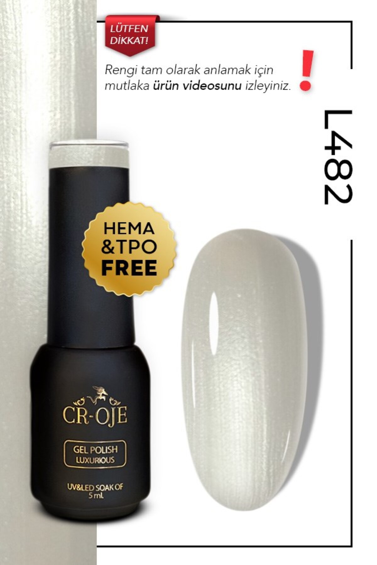 L482 - Simli Beyaz (5 ml) — بژ French