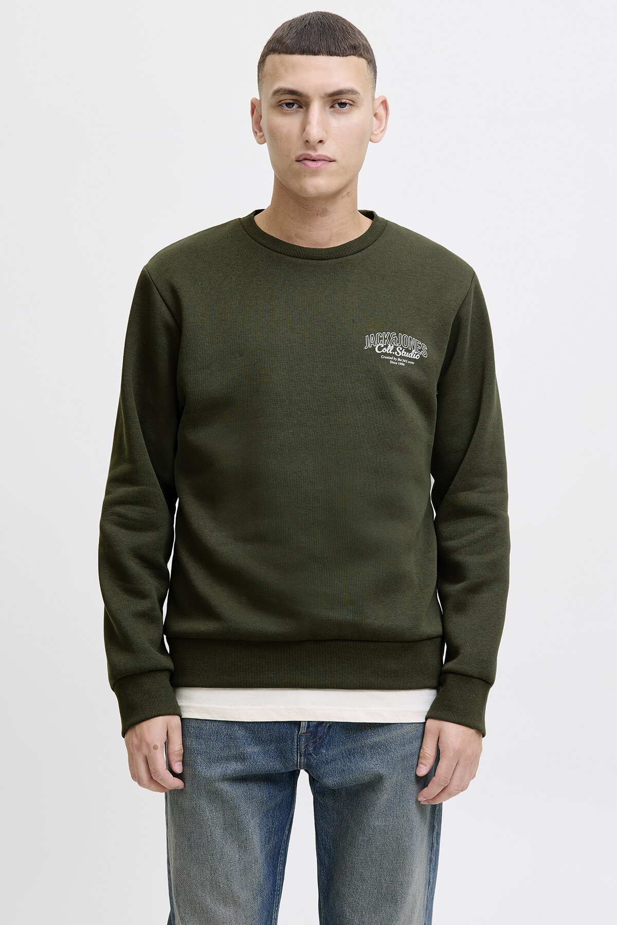سویشرت مردانه یقه گرد JJMAKOTO - طراحی شیک و راحت جک اند جونز سویشرت Jack & Jones