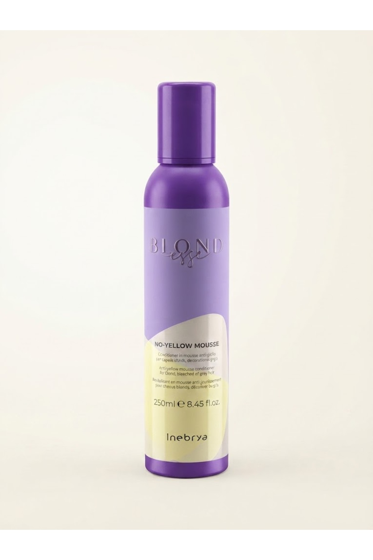 Inebrya Platin ve Gri Saçlara Özel Renk Canlandırıcı Tonlayıcı Köpük 250 ml (For Blonde, Bleached and Grey Hair) — NOYEL-MS-250