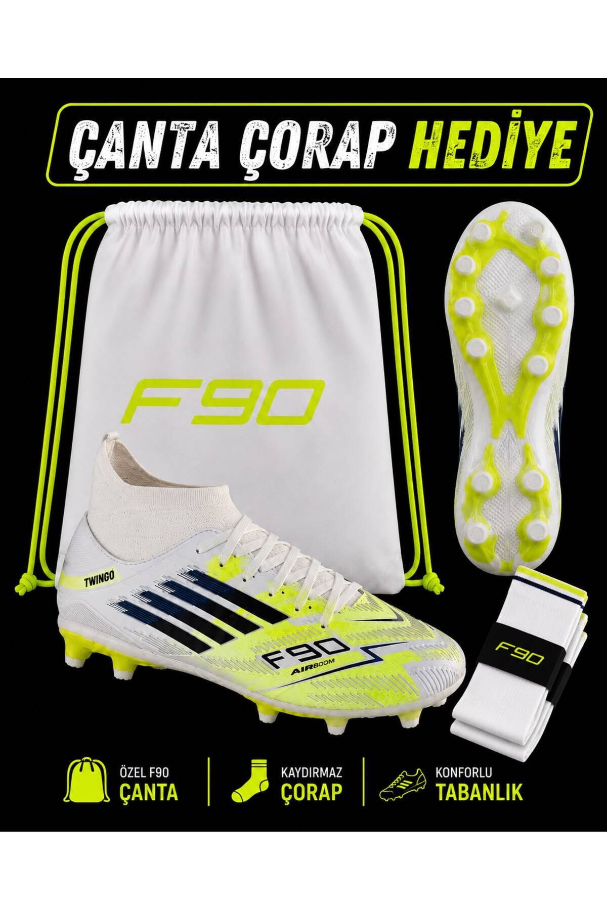 Krampon odası F90 Profesyonel Futbol Kramponu