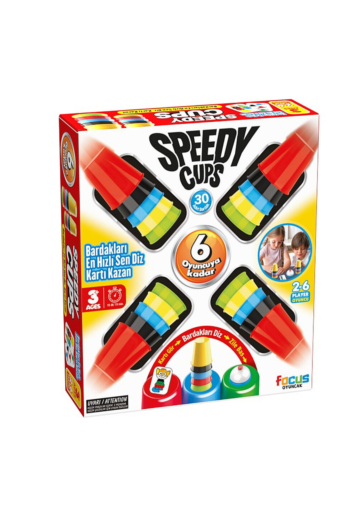 Zenotoys Süper Bardaklar Renkli Bardak Eşleştirme Kutu Oyunu