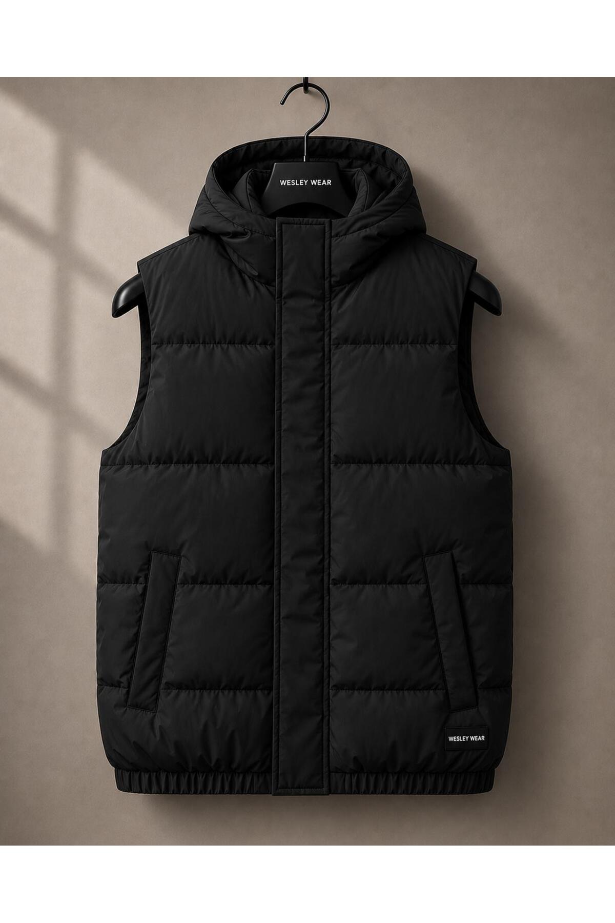 wesley wear Yeni Sezon Yüksek Kalite Kapüşonlu Şişme Yelek
