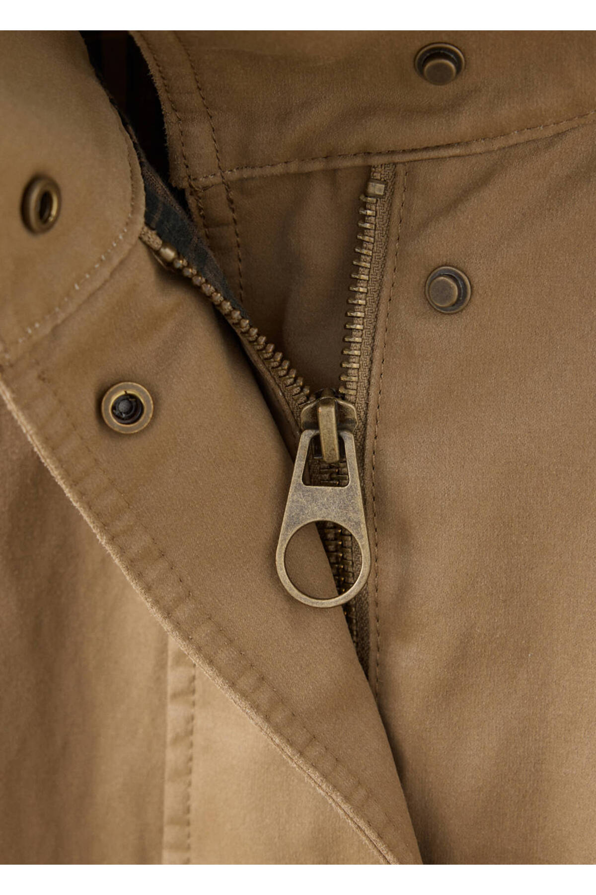 MANGO Woman Funnel-neck jacket with pockets görsel 7