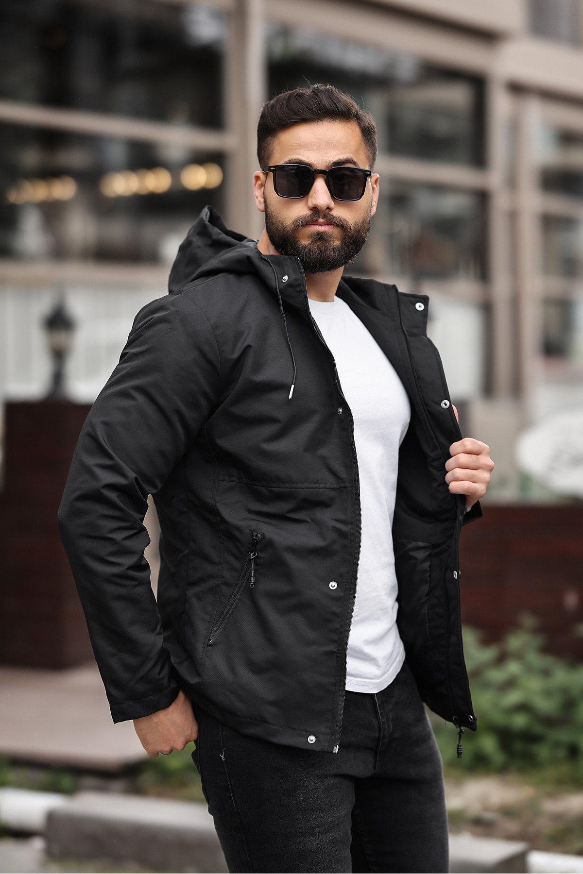 کاپشن فصلی ضد آب — مشکی Y01 — تصویر 2 از 3