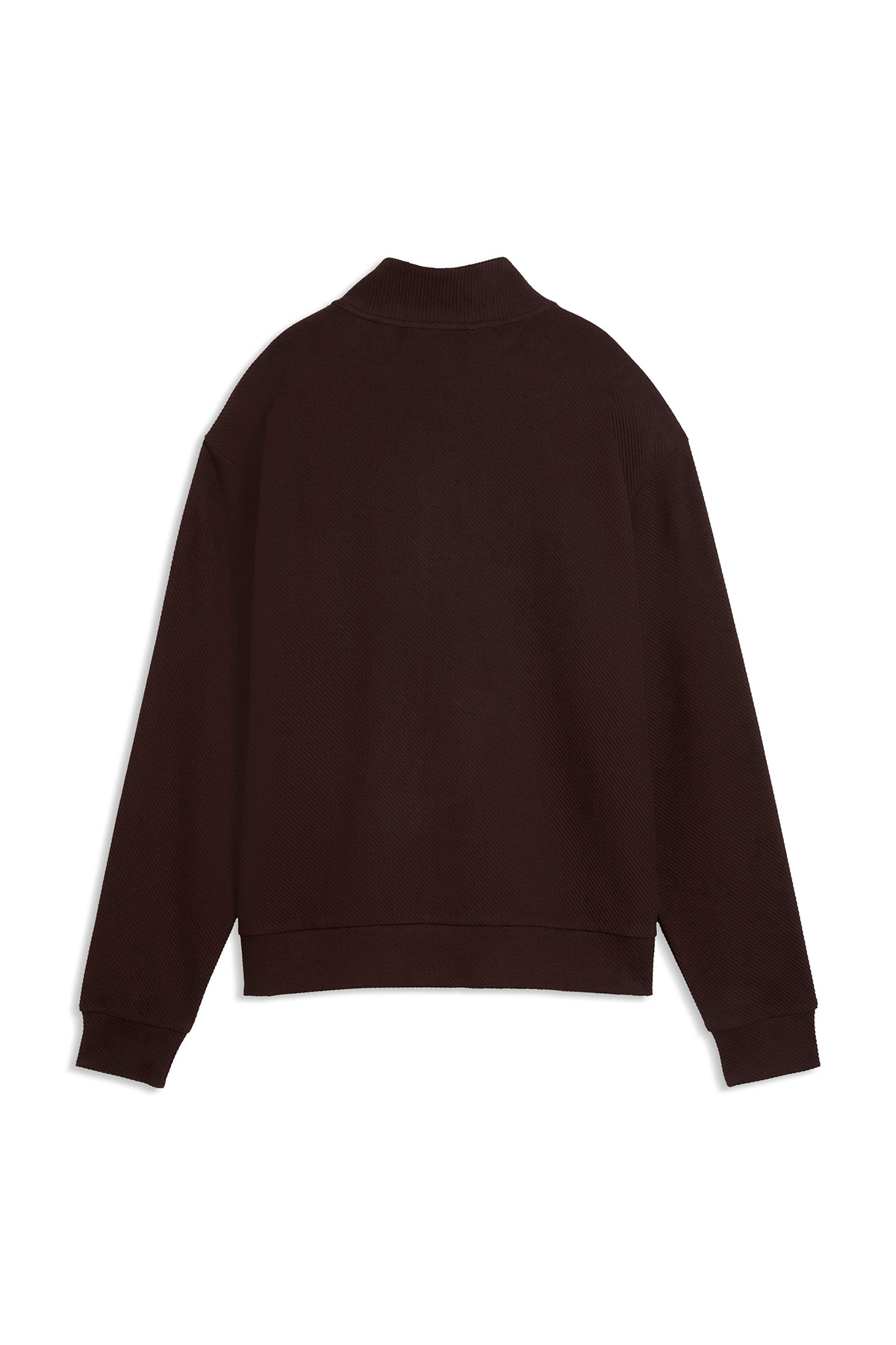 Puma Essentials Elevated Half-Zip Kadın Kahverengi Günlük Stil Sweatshirt 69401633 görsel 5