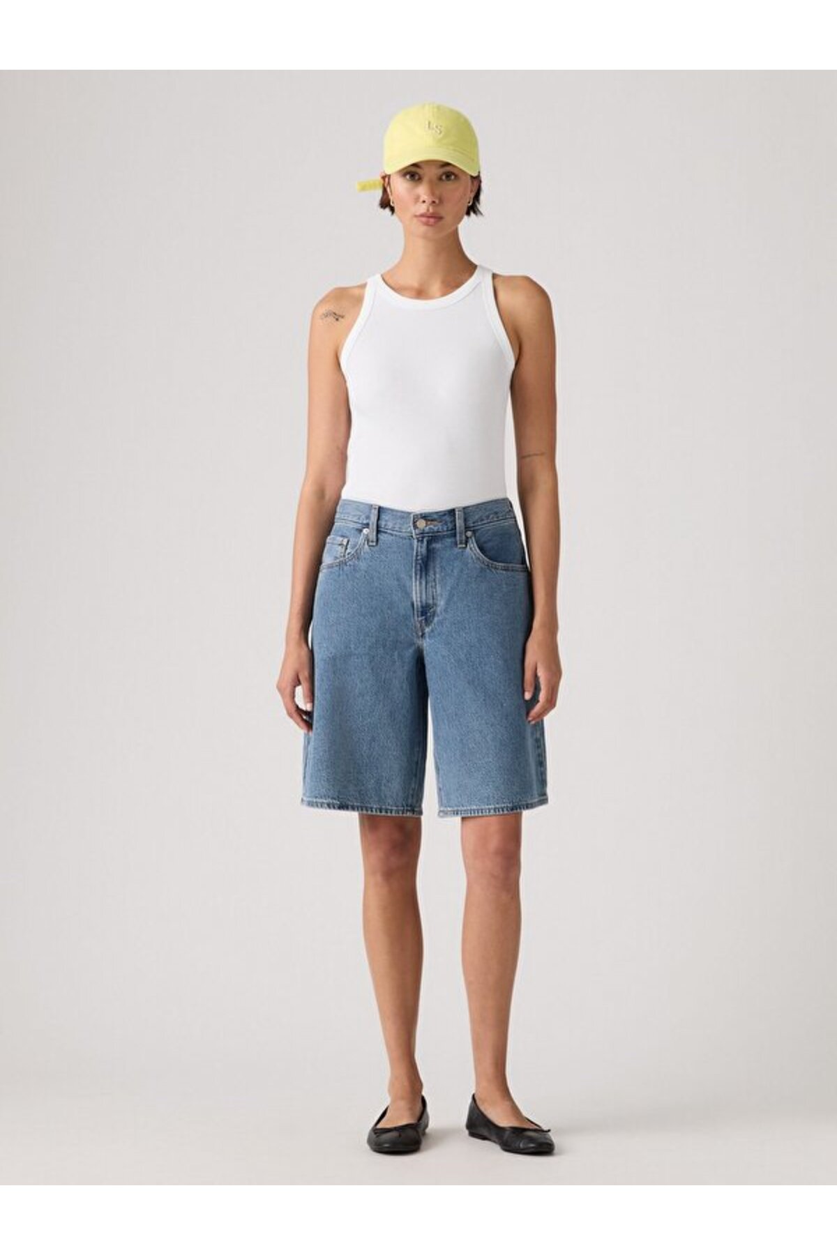 Baggy Dad Kadın Jean Şort