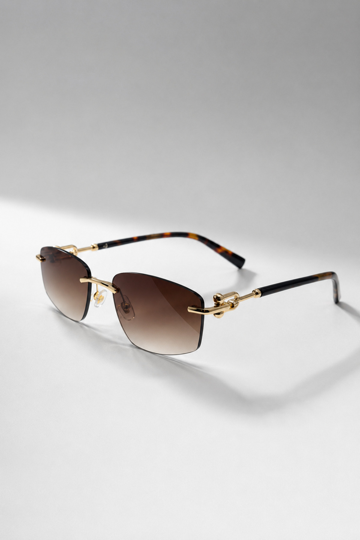 Goldmine Unisex Premium Köşeli Toffy Güneş Gözlüğü UV400 Leopar Kahverengi | Kılıf ve Silme Bezi Hediyeli görsel 3