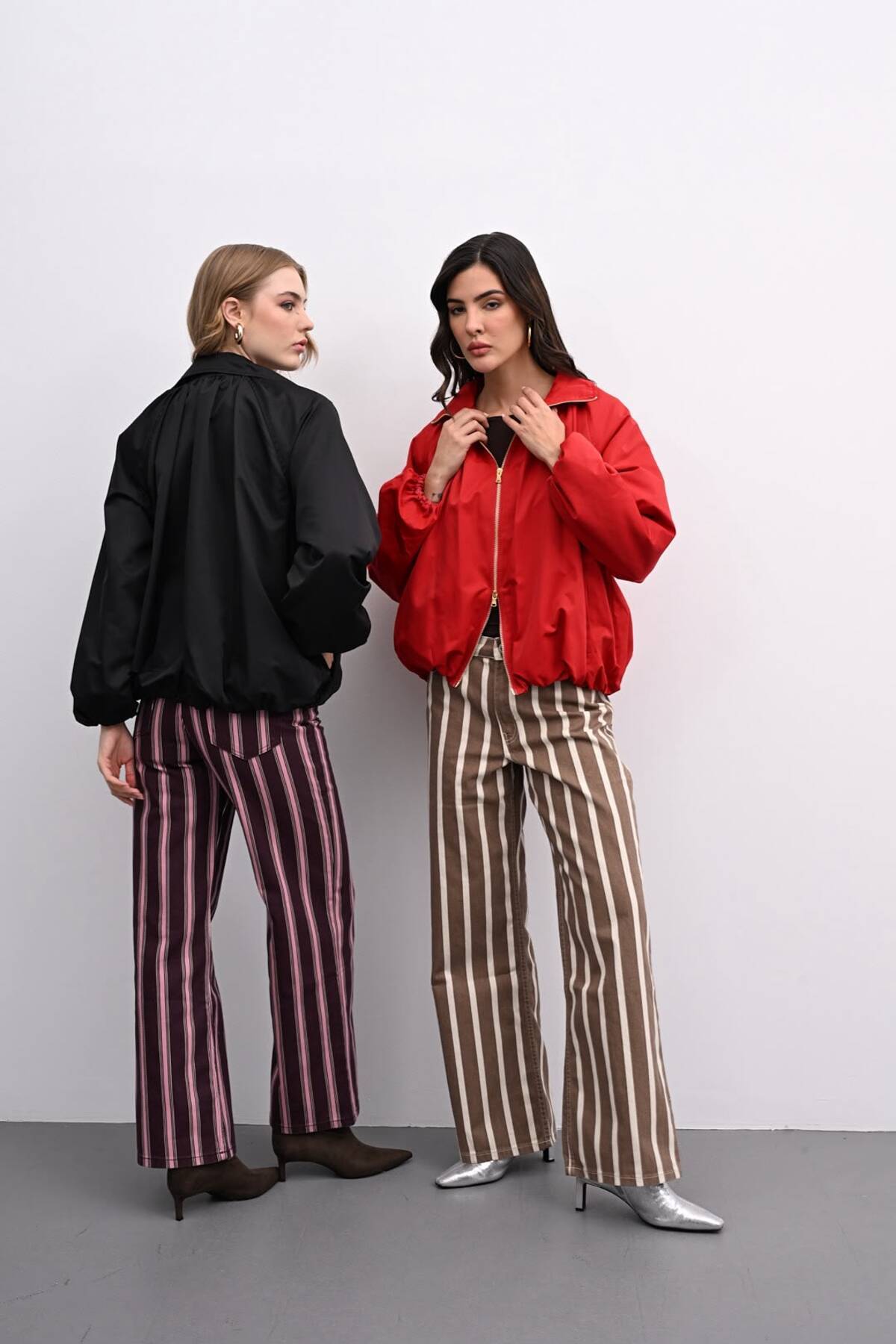 OYERGA MODA Kadın Yeni Sezon Balon Fit Ceket Yağmurluk görsel 6