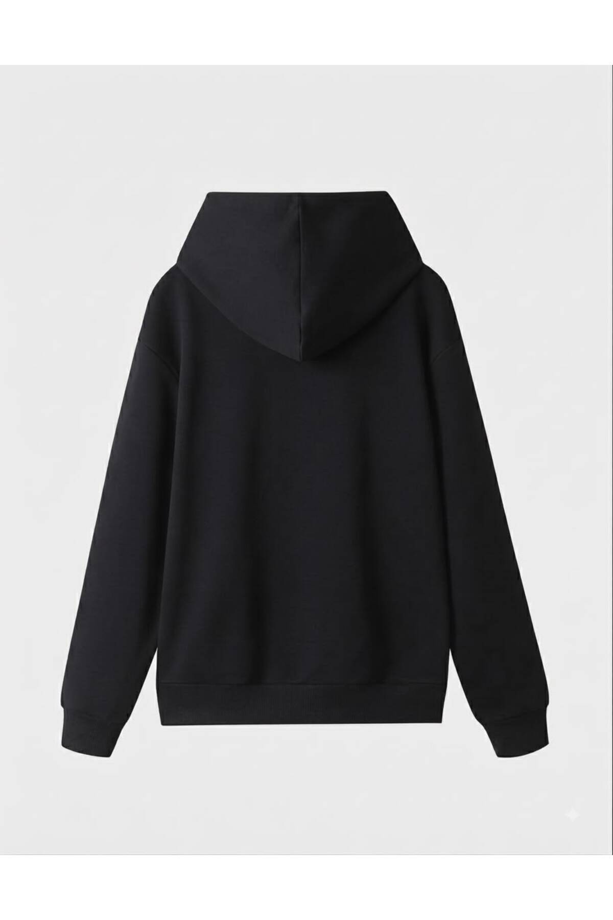 LELVANİ KADIN ENEMİES TO LOVERS YAZI BASKILI KAPÜŞONLU SWEATSHIRT görsel 4