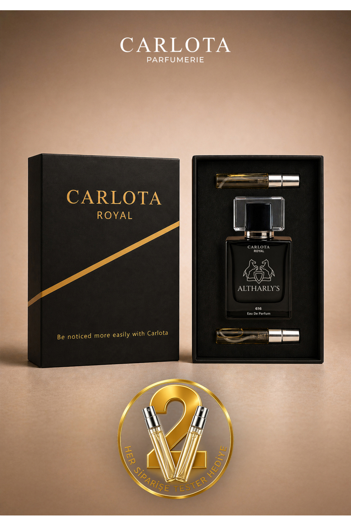 616 Altharly's Erkek Parfüm Seti 50 ml + 2 Tester EDP — 61627082026 — تصویر 2 از 4