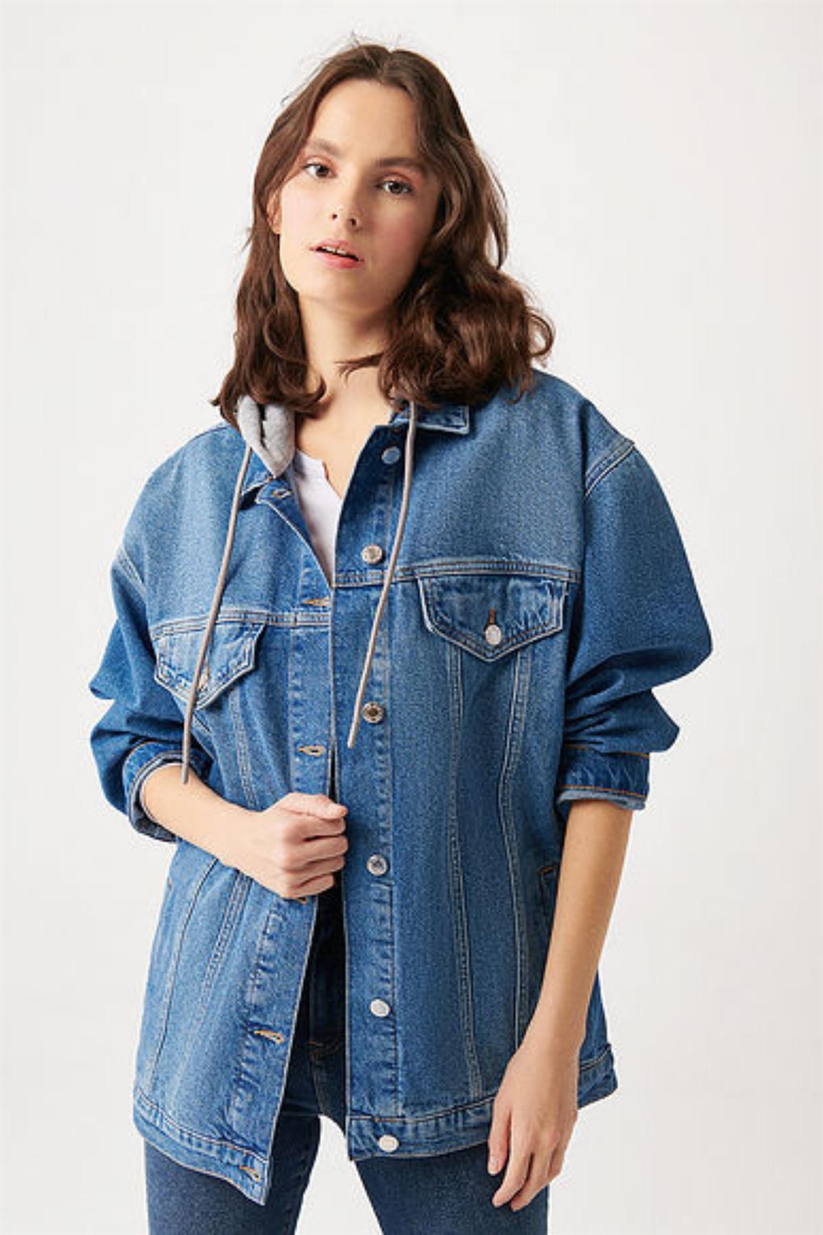 Mavi Lexa Kadın Jean Ceket M110641-35 görsel 2