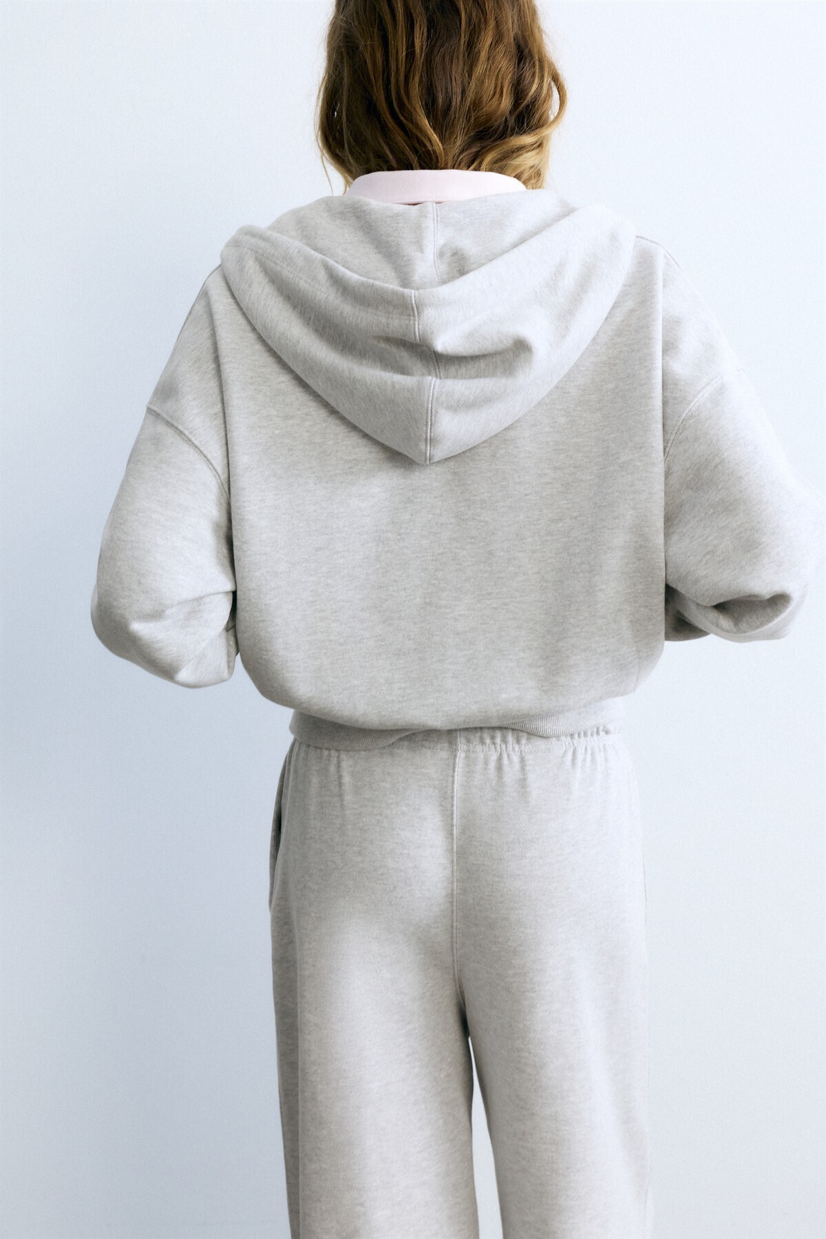 Pull & Bear Fermuarlı kapüşonlu sweatshirt görsel 4