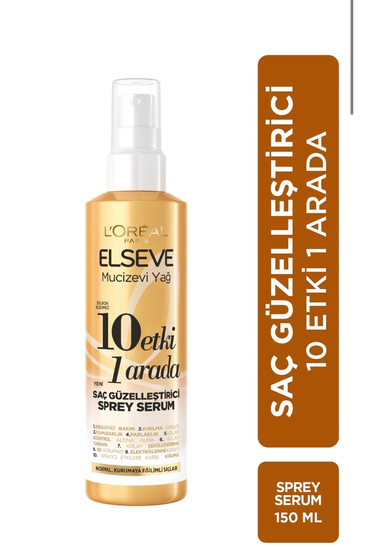Elseve 4’lü Saç Bakım Seti–Mucizevi Yağ Bakım Kremleri, 10 Etki Sprey & Dream Long Serum — ELSSSVE4 — تصویر 4 از 4