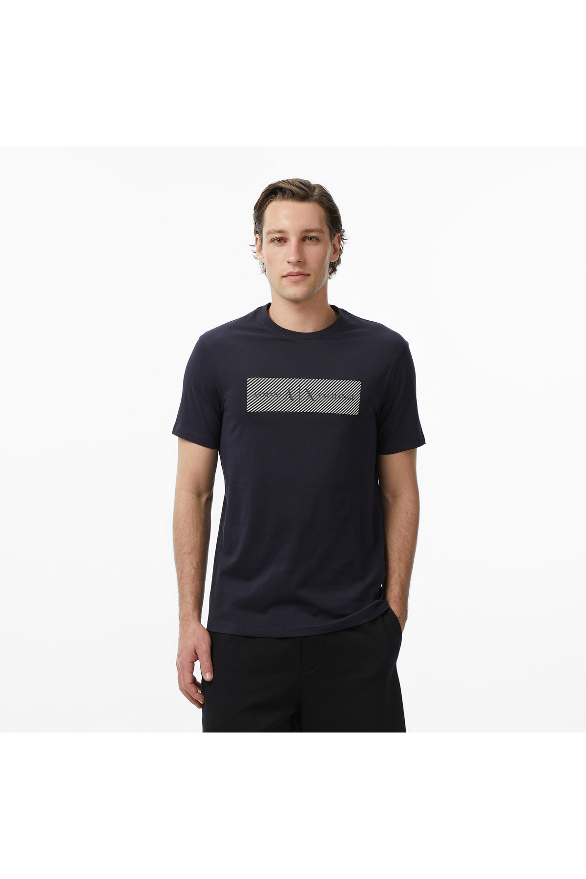 تی‌شرت سرمه‌ای مردانه آرمانی اکسچنج تی شرت Armani Exchange