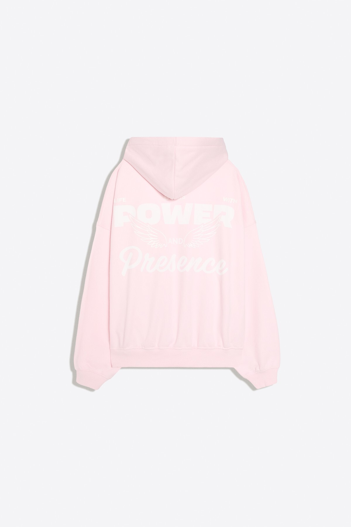 Bershka Oversize baskılı kapüşonlu sweatshirt görsel 6