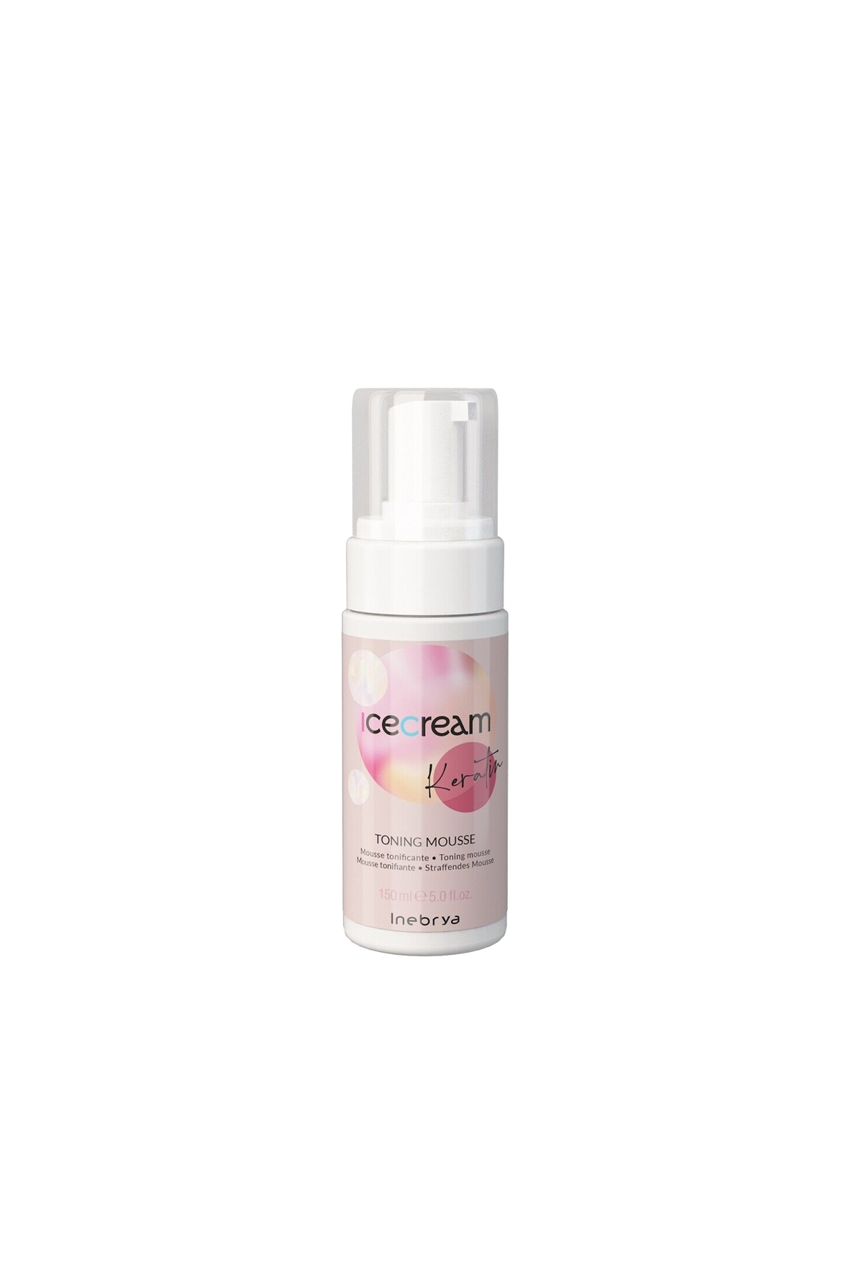 Inebrya Ice cream Keratin Toning – Onarıcı & Besleyici Saç Köpüğü 149 ml — dr3254grve