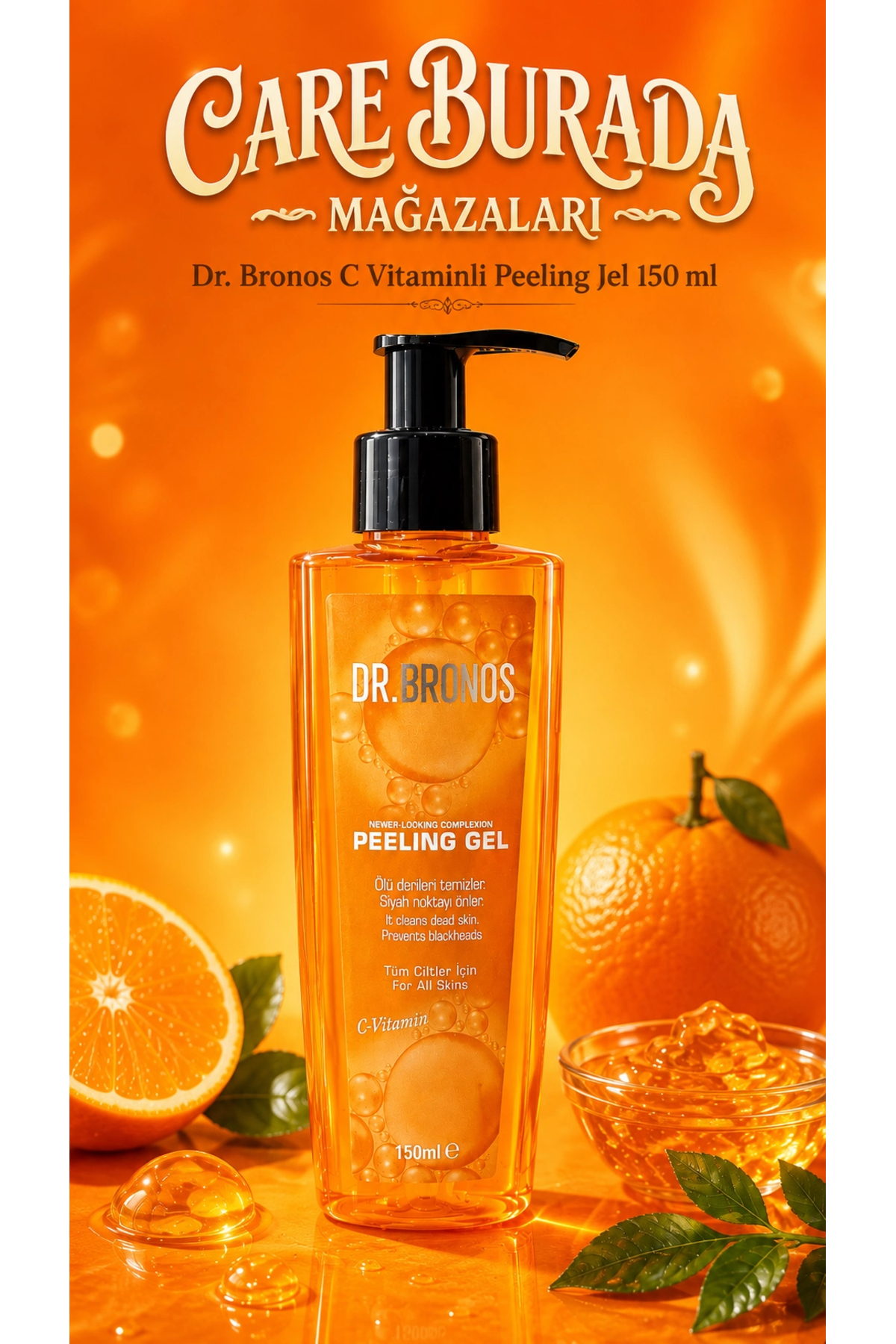 Çare Burada Dr. Bronos - C Vitaminli Peeling Jel 150 Ml — P6184S1392