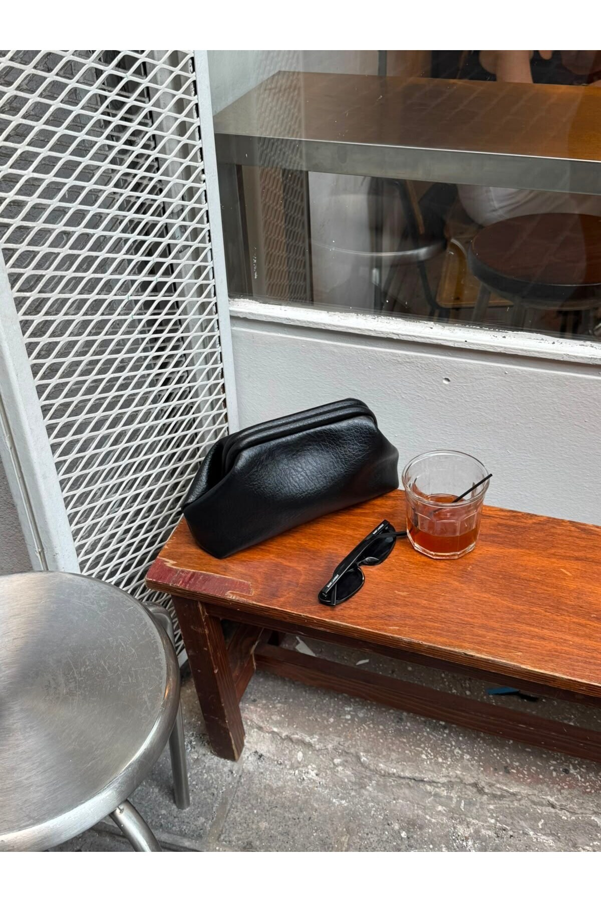 NİSSEA.CO Siyah Clutch Çanta görsel 7