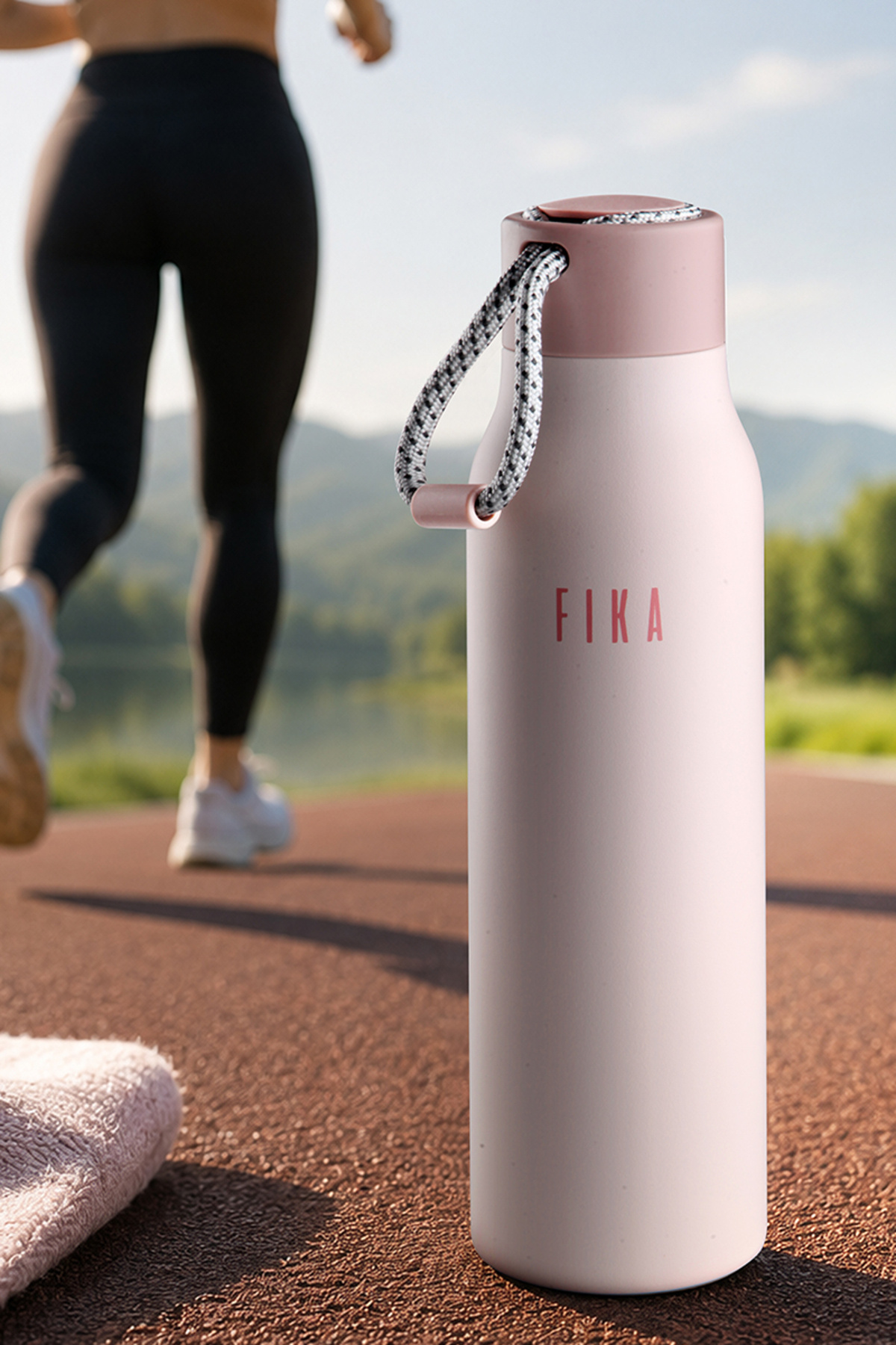 NEOFLAM Fika Rento Sızdırmaz Vidalı Kapaklı Geniş Ağızlıklı Kolay Taşınabilir Çelik Termos 600 ML - Pembe
