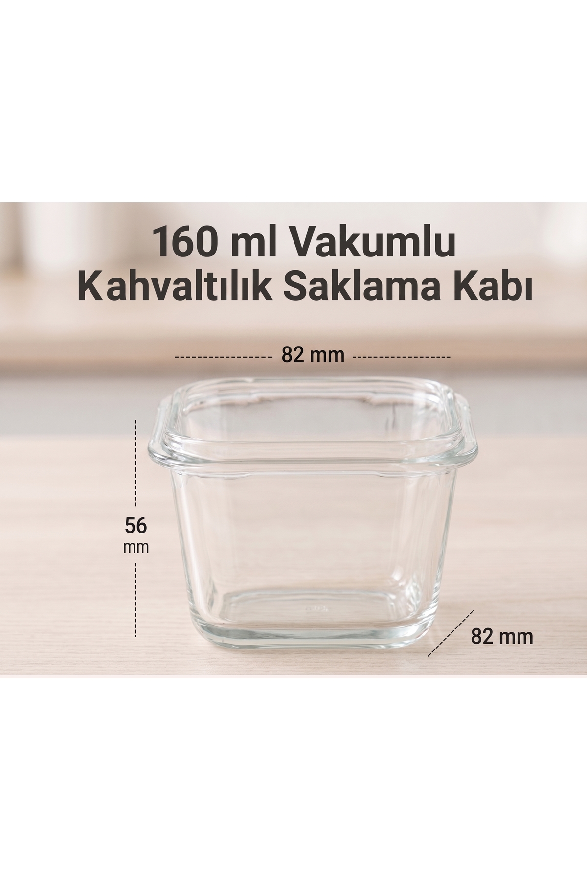 کاسه شیشه‌ای درب‌دار کلیددار (160 میلی‌لیتر) – ظرف نگهداری و سرو سس و غذای کمکی کودک با قابلیت وکیوم و طراحی مربعی، 1 عدد ادویه‌جات برای گوشه قهوه