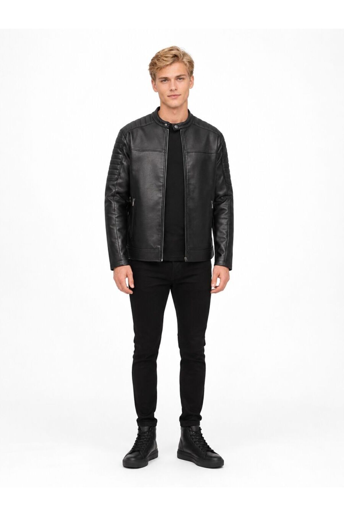 Loft Regular Fit Erkek Mont Pu görsel 2