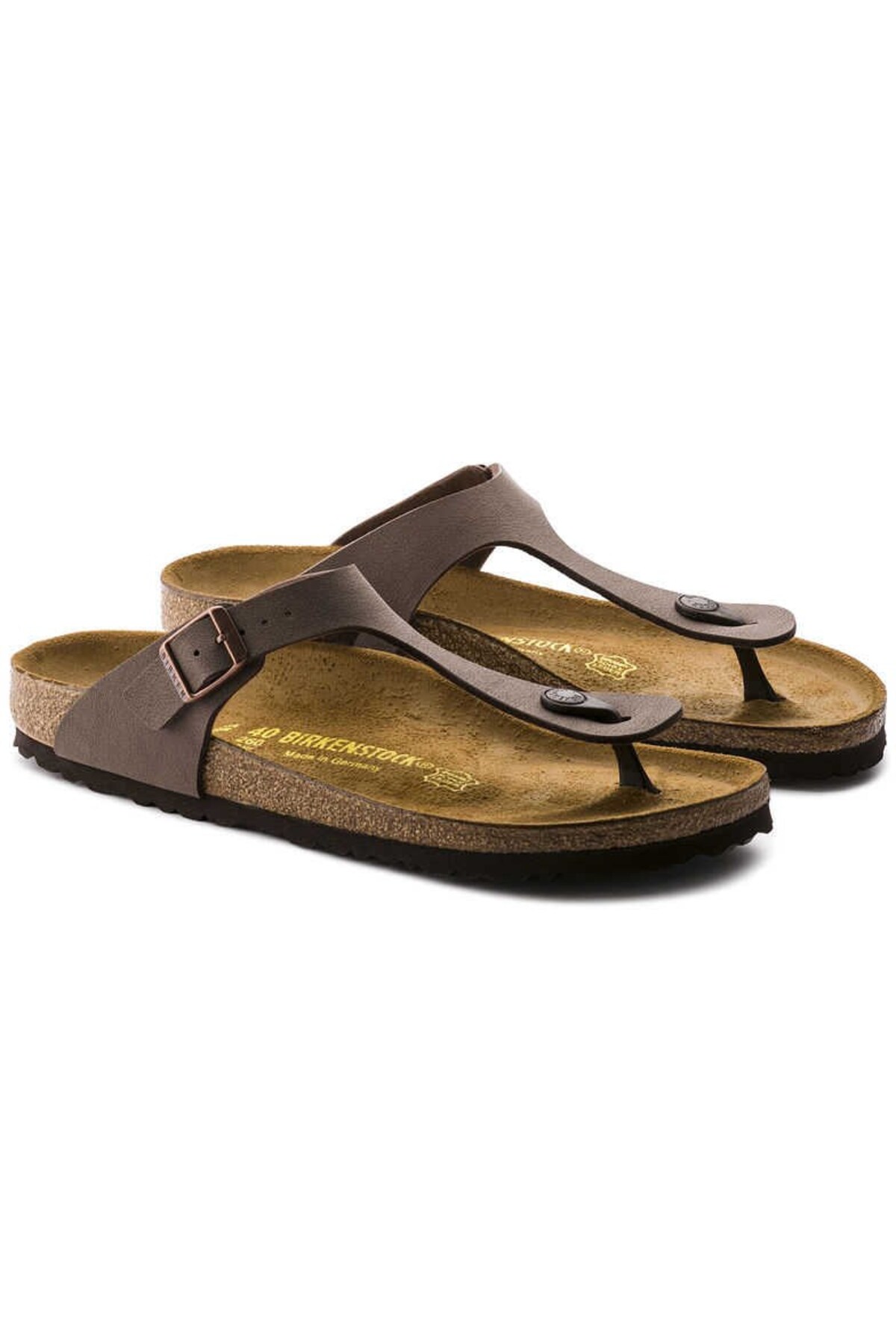 دمپایی‌های قهوه‌ای گیزه مدل Bf بیرکن استاک دمپایی Birkenstock