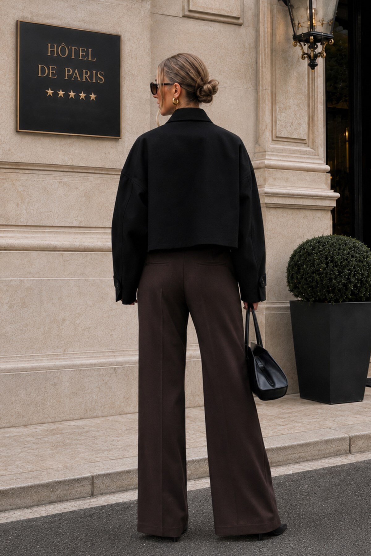Trendsensin Lorven Oversize Siyah Viral Kadın Ceket görsel 4