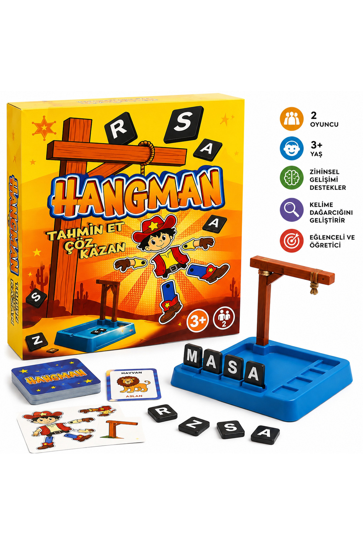 Prlk toys Hangman Tahmin Et Çöz Kazan – adam asmaca Oyunu