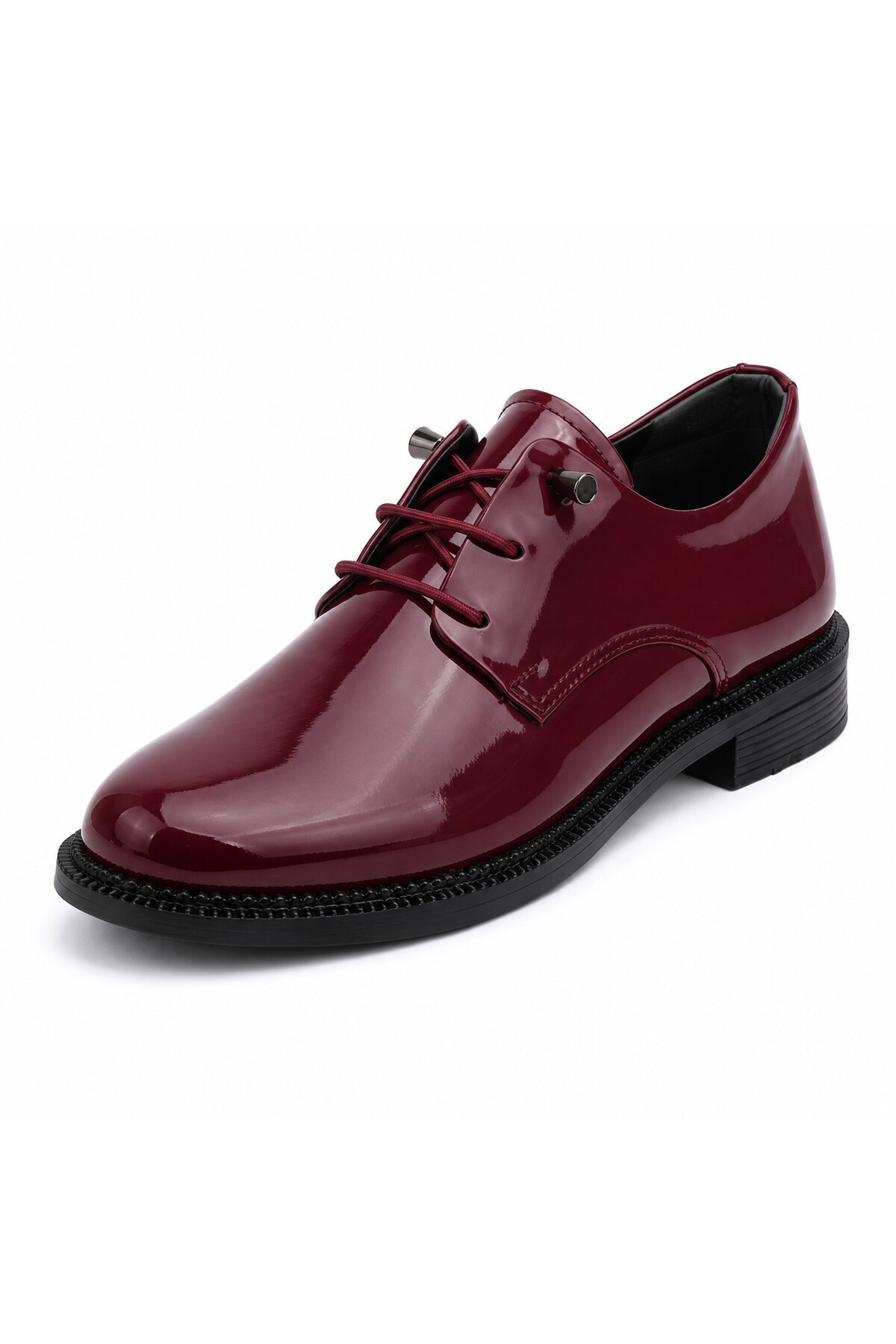 Zenora Kadın Loafer Makosen Bordo Ayakkabı