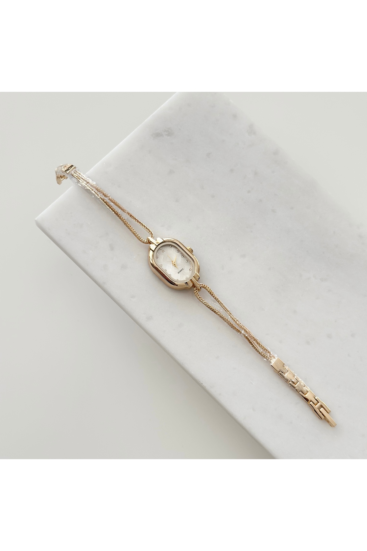 Vesce Atelier Celle Gold Saat Beyaz görsel 2