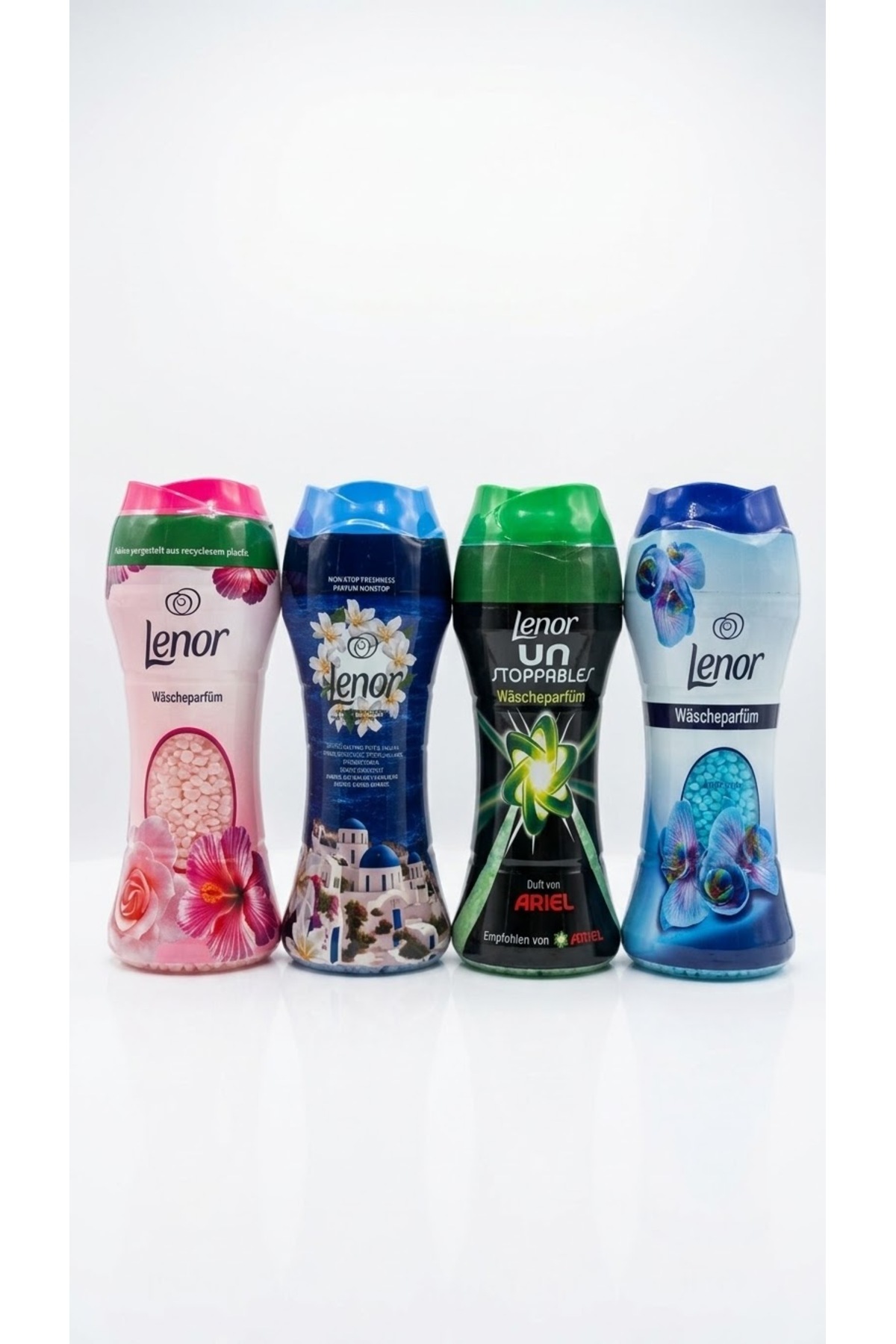 LENORE Set 4 x Perle Parfumate Lenor Rufe 210g - Rose, Greek Island, Ariel, F...