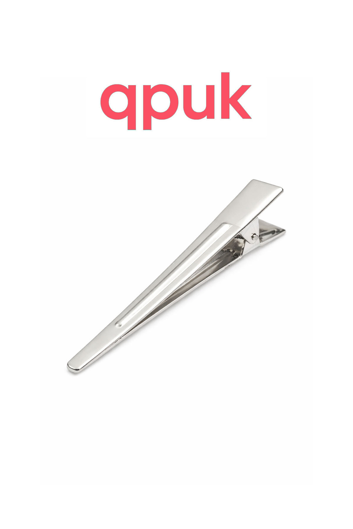 qpuk 10 Adet Saç Pensi 5 cm Kuaför Fön Pensi, Alüminyum Saç Tutucu, Toka Pensi Bigudi görsel 5