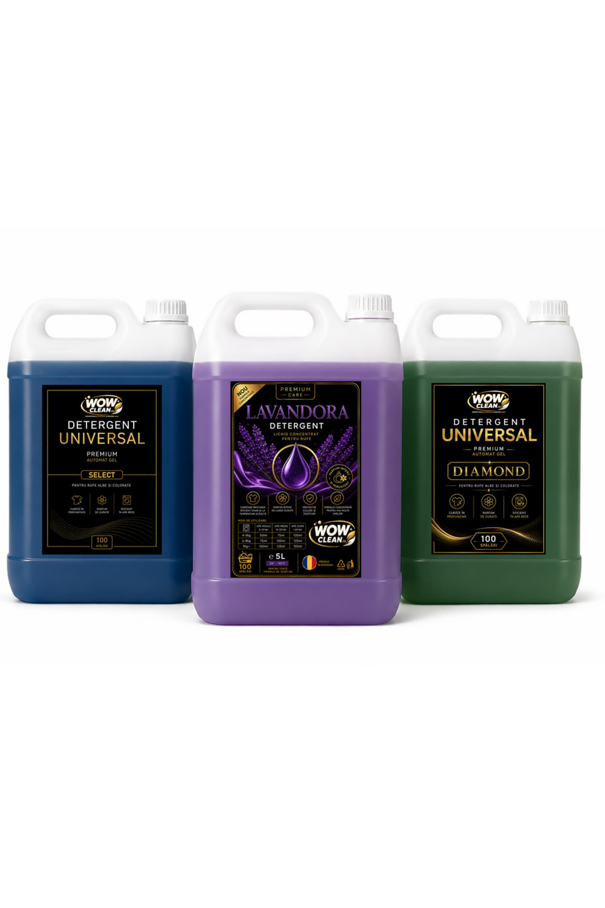 wowclean.ro Set Detergent – 3 x 5 litri