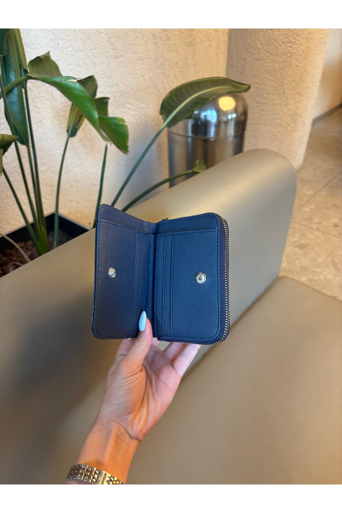 Grsbags Lacivert Kadın Kartlık Ve Cüzdan görsel 2