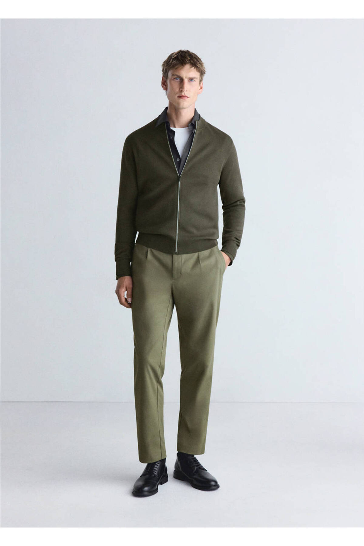 MANGO Man Comfort stretch triko hırka görsel 2